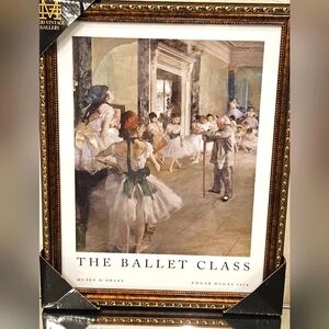 RARE FIND – Edgar Degas "The Ballet Class" Framed Print ✨